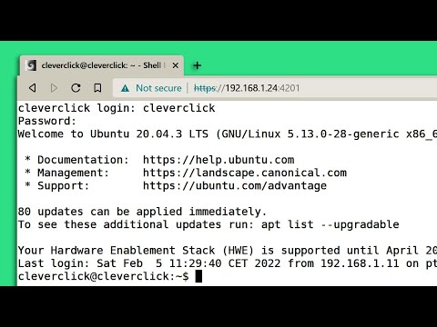 #Shellinabox = #Terminal in a #web #browser! [Debian based systems Installation] #Shorts