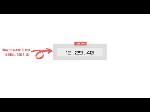 Make a Clock in HTML, CSS & JS | Programming Ninja