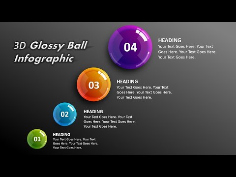 How to Create 3D Glossy Ball Infographic on PowerPoint ||