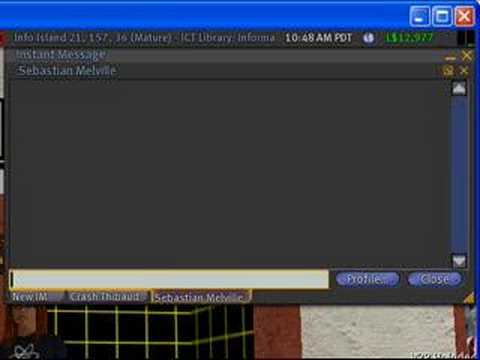 Sending Instant Messages - Second Life