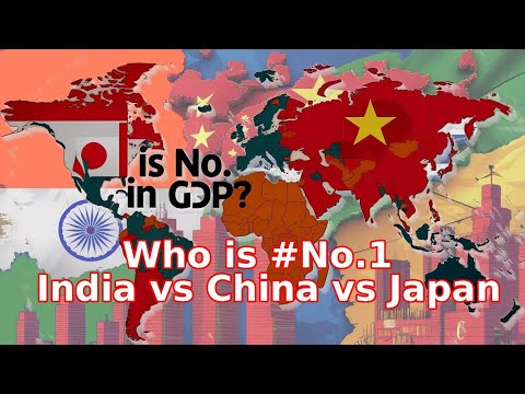 No.1 GDP Countries in Asia (1960–2025) | Bubble Chart Visualization