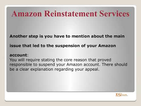 Amazon Seller Account Reinstatement Services