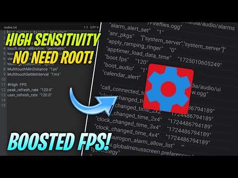 ⚙️Enable High Sensitivity And FPS For Gaming With SetEdit codes - No Root | Fix lag📈