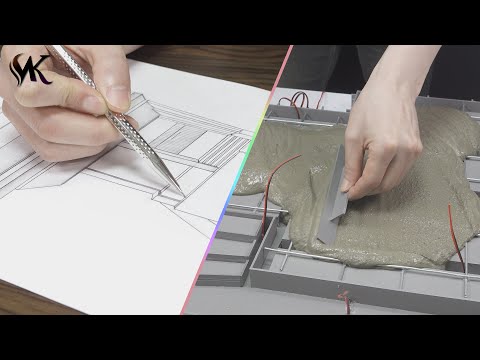 How To Build a Amazing House(model) #1. - sketch and groundwork.