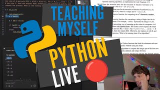 Teaching Myself Python LIVE 🔴 | DSA in Python + SBM Project + Leet Code | 01-15-2025