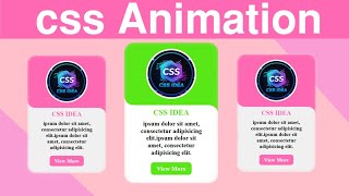 CSS Card Design with Hover Animation | HTML & CSS Only | CSS Project