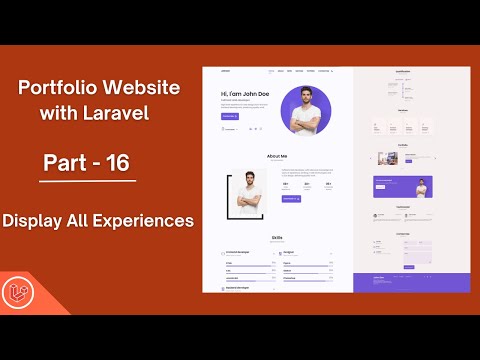 Build a Portfolio Website with Laravel 12 (Beginner Friendly!)| Display All  Experience