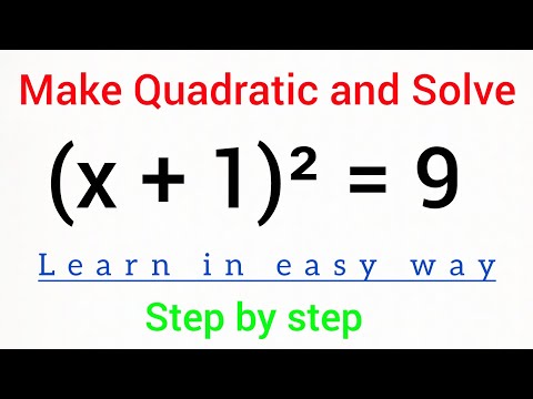  Quick Trick to Solve (x+1)² = 9 & More| O Level, IGCSE, Class 11 & 12 |