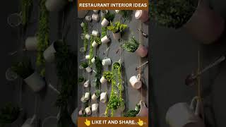 If you own a small scale restaurant, try these ideas for interior #shorts  #creative #design