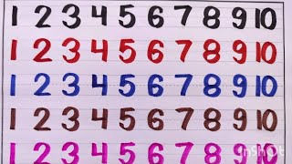 Numbers learning 1 10/Numbers writing for kids/123 numbers learning