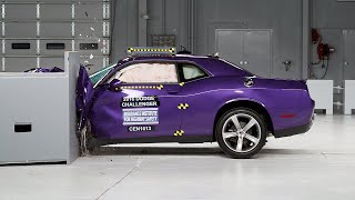 2016 Dodge Challenger driver-side small overlap IIHS crash test