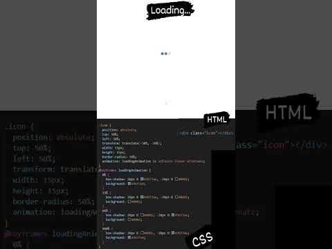 Loading and Progress Bar (Second) Using HTML & CSS  #html #css #viral #shorts #shortsfeed #ytshorts