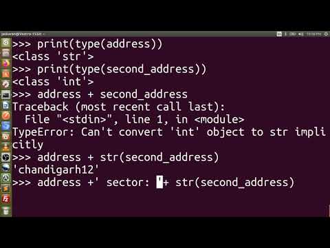 Lesson: 2 variable in python