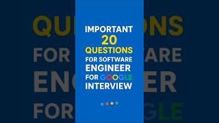 Crush Google SDE interviews — 20 must-know questions. #google #interview #engineering #aktu