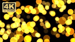 ✨Golden Particle Bokeh Effect | 4K Cinematic Background for Your Projects