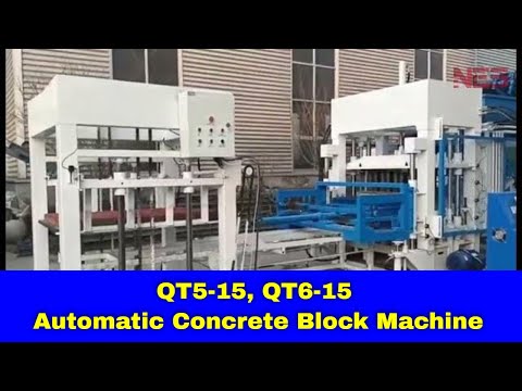 QT5-15, QT6-15 Full Automatic Concrete Block Making Machine