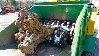 Extreme Shredder vs Motorcycle and Engine! Ultimate Shredding Experiments 