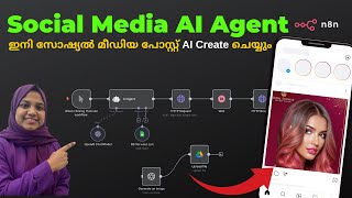 Build a Powerful Social Media AI Agent with n8n |  ഇനി സോഷ്യൽ മീഡിയ പോസ്റ്റ് AI Create ചെയ്യും