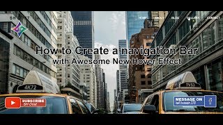 How to create a cool navigation bar with awesome Hover effect