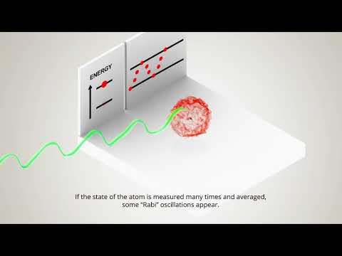 Quantum superposition of a particle in both a ground state of energy and an excited state