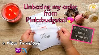 Unboxing PinkxBudgetz New Scratch-off Savings Challenge 💖 + Awesome News ✈