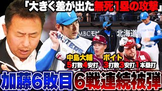[Nippon-Ham Fighters vs. Rakuten] Takayuki Kato gave up four runs and suffered his sixth loss. "I...