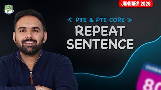 PTE Speaking Repeat Sentence | Most Repeated Questions | PTE Academic & PTE Core January 2026
