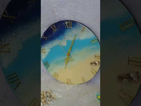 Ocean Clock #resinart #clock #customised #gifts #homedecor