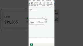 Create a KPI visual like this in Power BI #powerbitutorial #powerbi  #dataanlysis