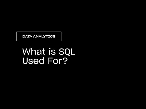 Data Analytics | What is SQL Used For