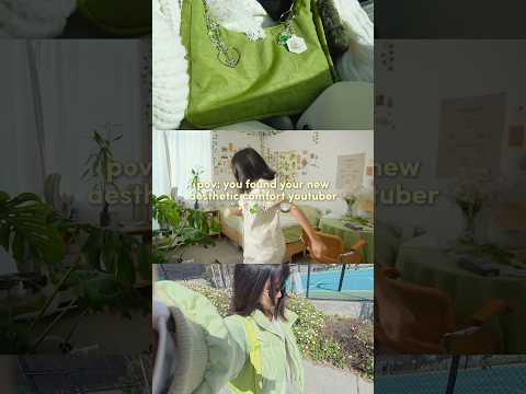 you found your new aesthetic comfort youtuber💚🍵 #vlog  #comfortyoutuber #pinterestgirl