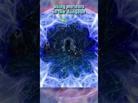 Using the meteor skill in the dungeon #gaming #mobilegaming #dungeongame #meteorskill