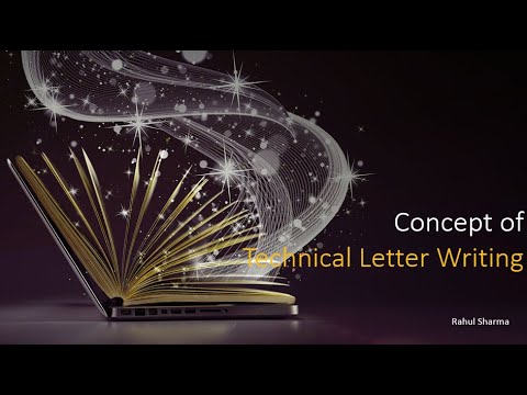 (2.1) Concept of Technical Letter Writing