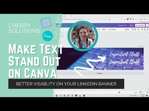 Make your text stand out on LinkedIn banners using Canva