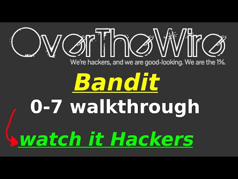 Wargames Bandit | level 0-7 | CTF | Hindi