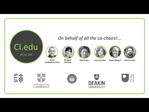 Simon Buckingham Shum — Welcome to CI.edu2024!