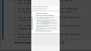 🔥 5 Advanced SQL Interview Questions on Adaptive Query Processing & Multi-Model Databases! #SQL