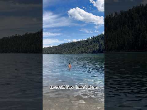 Quick dip in a COLD #laketahoe #simming #likefatherlikeson #vacation #vacationmode #lake #california
