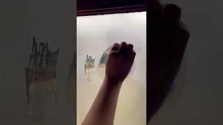 REMOVING Rustoleum Frosted Glass from window | $7 privacy film on garage windows | House Project