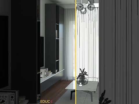 SketchUp V-Ray Before After