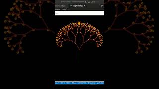 Amazing 😲 Animation like Real Tree 🌳😎  using Python Turtle Library || #shorts