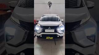Mitsubishi Xpander LED headlights.  Newrika Automobile Jombang.