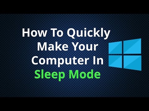 How To Quickly Get Your Computer In Sleep Mode