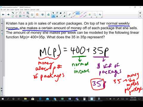 writing equations practice