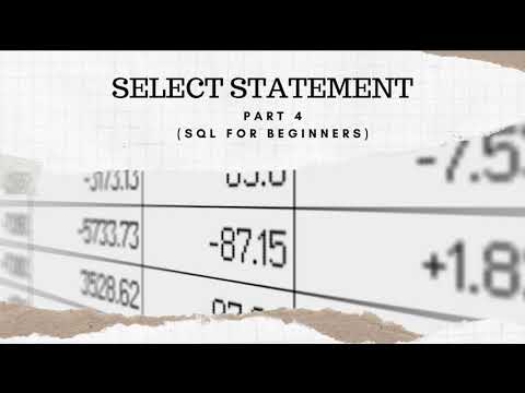 Select Statement Part 4 | Math & Data Academy | Easy way to learn SQL (real life dataset) - Beginner