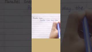 Parallel lines #shorts