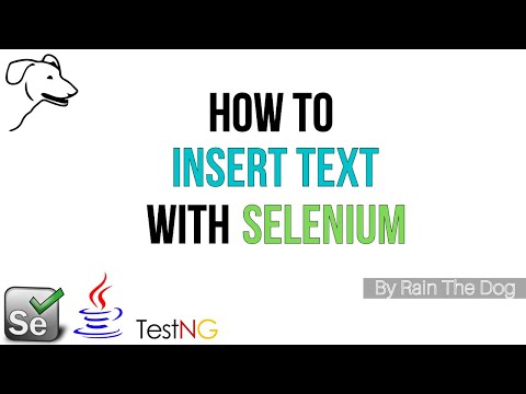 How to insert text | Selenium sendKeys() wrapper | Advanced Selenium tutorial