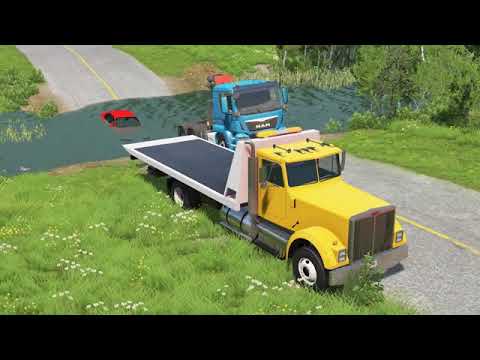 Cars vs Truck Deep Water | Gaming video 2021