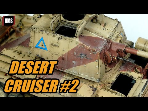 Desert dust and sand model weathering Cruiser tank tutorial part #2