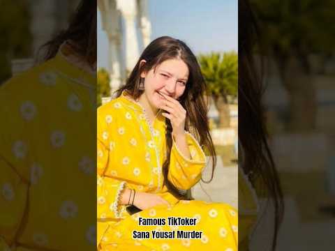 tiktoker sana yousaf ka Qatil pakra gaya...#sanayousaf #sana #murdernews #tiktok #tiktokviral